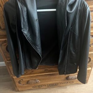 Helmet Lang leather jacket
